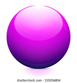 Purple shiny sphere