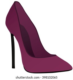 Purple shoes
