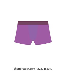 imagen vectorial de icono de shorts púrpura con fondo blanco