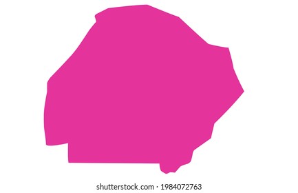 purple silhouette map of the city of Bahawalpur in Pakistan svg