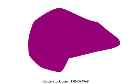 Purple silhouette map of the city of Mazari Sharif in Afghanistan