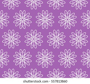 purple, silver color decorative floral ornament. modern pattern. seamless vector illustration. for interior design, textile, wallpaper