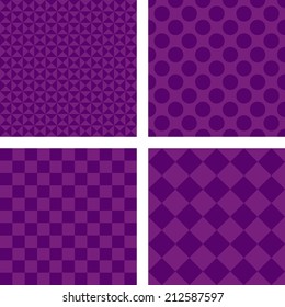 Purple simple wallpaper set - vector version
