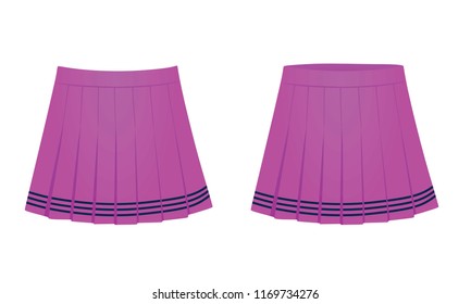 Purple skirt. vector illustration