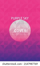 Purple Sky Abstract Cover Vector