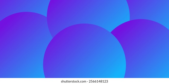 Purple and sky blue abstract gradient colour geometric rounded pattern vector illustration eps10 