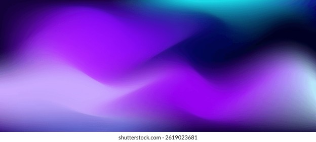 Purple - sky blue - blue colour soft gradient colour minimal blurry design background vector illustration eps10. Futuristic concept.