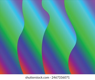 Purple, Sky blue, Green, blue and Rad color combination smooth gradient background design.