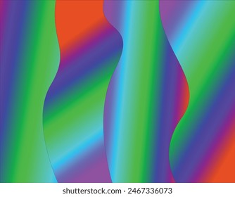 Purple, Sky blue, Green, blue and Rad color combination smooth gradient background design.