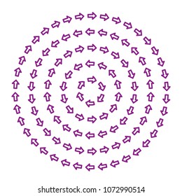 purple small arrows