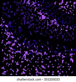 purple small polygons on a black background vector illustration