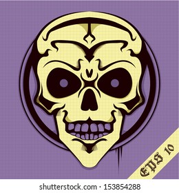 Purple Smile Head Bones