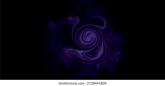Purple Smoke Vortex Abstract Midnight Background