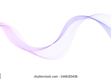 Purple Smoke Wave. Abstract background with curve shape. Usable for poster, wallpaper, cover and flyer. Colored wave lines like smoke. Colorful fluid poster.