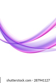 Olas nítidas y nítidas sobre fondo blanco. Diseño de vectores
