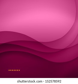 Purple smooth twist light lines vector background.