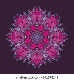 Purple snowflake