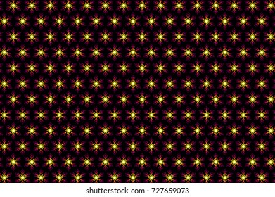 Purple snowflake on a black background - vector pattern,