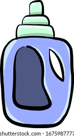 Purple soap, illustration, vector on white background.