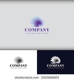 The purple soft logo embodies a sense of elegance and calmness with its subtle yet impactful design the soft hues of purple create a soothing atmosphere while exuding sophistication and creativity art