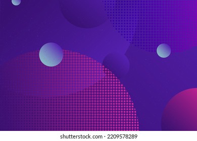 Fondo de fluido digital en espacio púrpura 