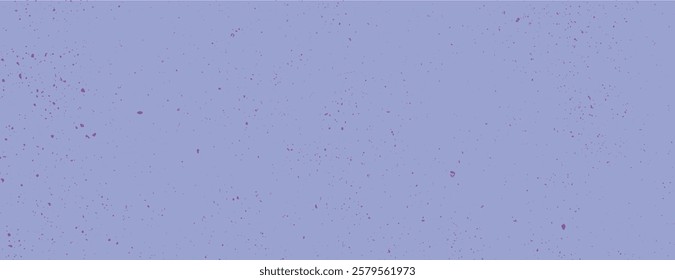 Purple speckled background with a textured, splattered style. The background features a purple color with scattered purple spots. Speckled wall texture background. Purple background vector.