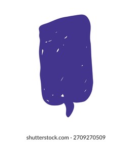 violettes Sprachblasenmarkierungselement