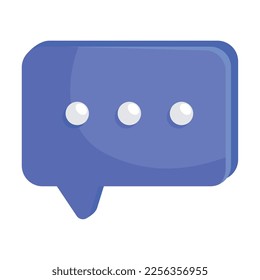 purple speech bubble message icon