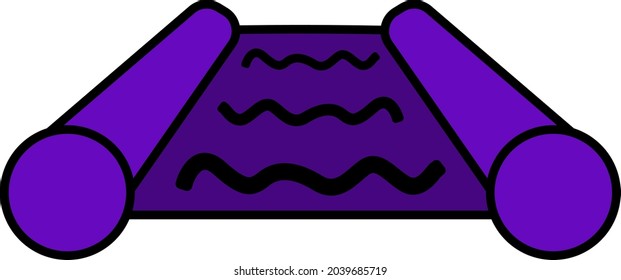 purple spell paper vector illustration. Design elements for Halloween