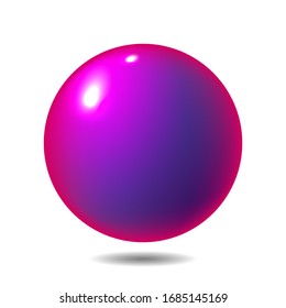 Purple Sphere Illustration Vector 3d Ball Stock Vector (Royalty Free ...