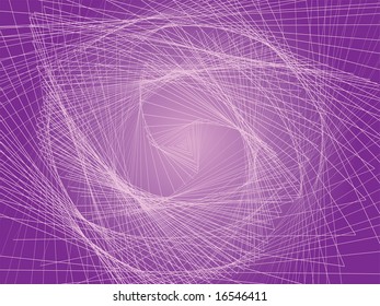 Purple Spiral Staircase