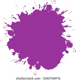 Purple splash discount label