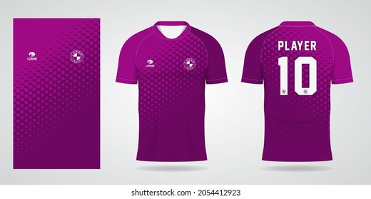 purple sports jersey template for Soccer uniform shirt design