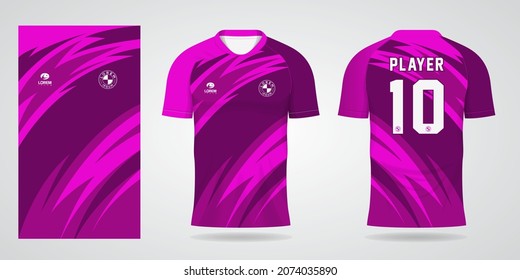 purple sports jersey template for soccer uniform shirt design