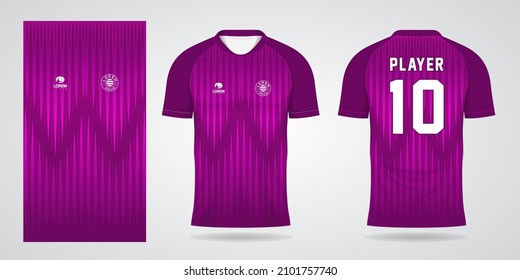 purple sports shirt jersey design template