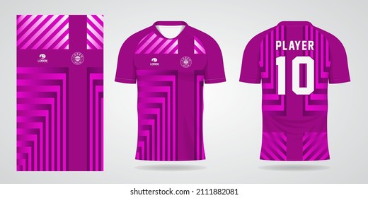 purple sports shirt jersey design template