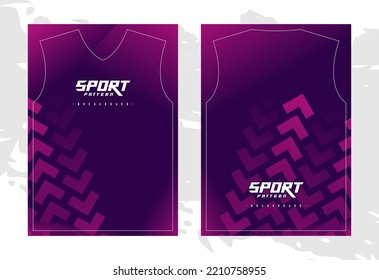 Purple Sports T-shirt Uniform Design Template