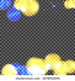 Purple Spot Background Transparent Vector. Ball Explosion Illustration. Shine Card. Blur Confetti Pattern Texture. Blue Shimmer.