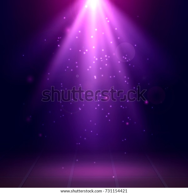 紫のスポットライト シーン ディスコ ライトエフェクト ベクターイラスト のベクター画像素材 ロイヤリティフリー