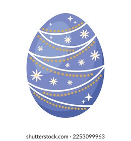 purple spring egg painted icon