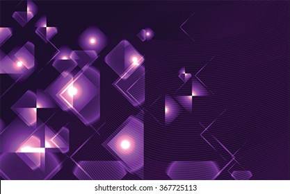 purple  Square Abstract background, vector
