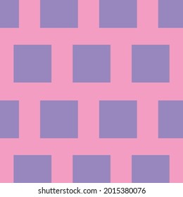 patrones cuadrados púrpuros sobre fondo rosado, vector