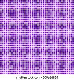 Purple square pixel mosaic background