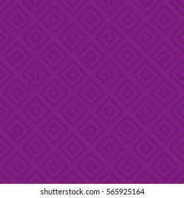 Purple Squares Pixel Art Pattern. Checked Neutral Seamless Pattern for Modern Design in Flat Style. Tileable Geometric Vector Background.