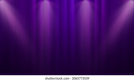 purple stage curtains spotlight theater