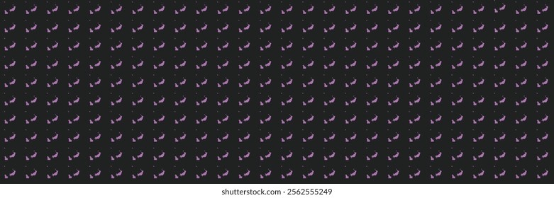 Purple Star and House Geometric Pattern
