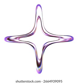 Purple star icon. 3d vector illustration	