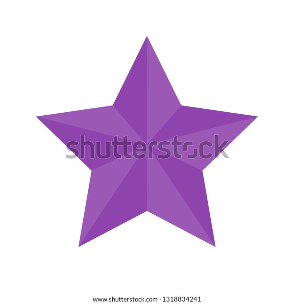 Purple Star Icon Vector 스톡 벡터(로열티 프리) 1318834241