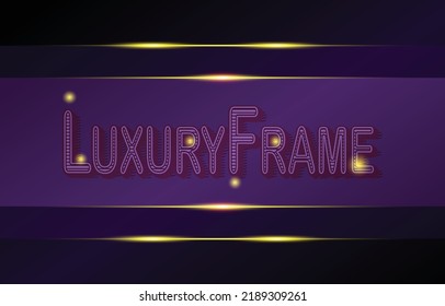 purple star light luxury  frame abstract background design for digital background, frame, graphic design, web design, papercut, template, wallpaper