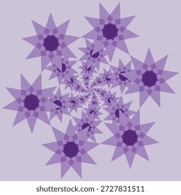 Purple Star Page Border Design abstract background
